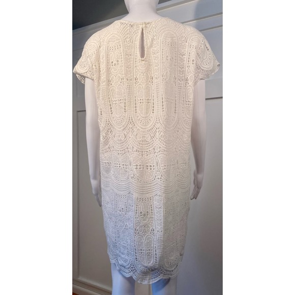 Mango Crochet Knit Dress - Classy White Summer Elegance - Size Small* WD38 - Picture 8 of 14